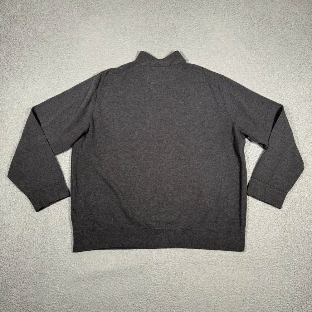 Polo Ralph Lauren Sweater Mens XL Gray 1/4 Zip Pullover Viscose Blend Preppy‎